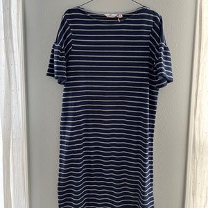 Striped Navy Vineyard Vines T-shirt Dress (Small)